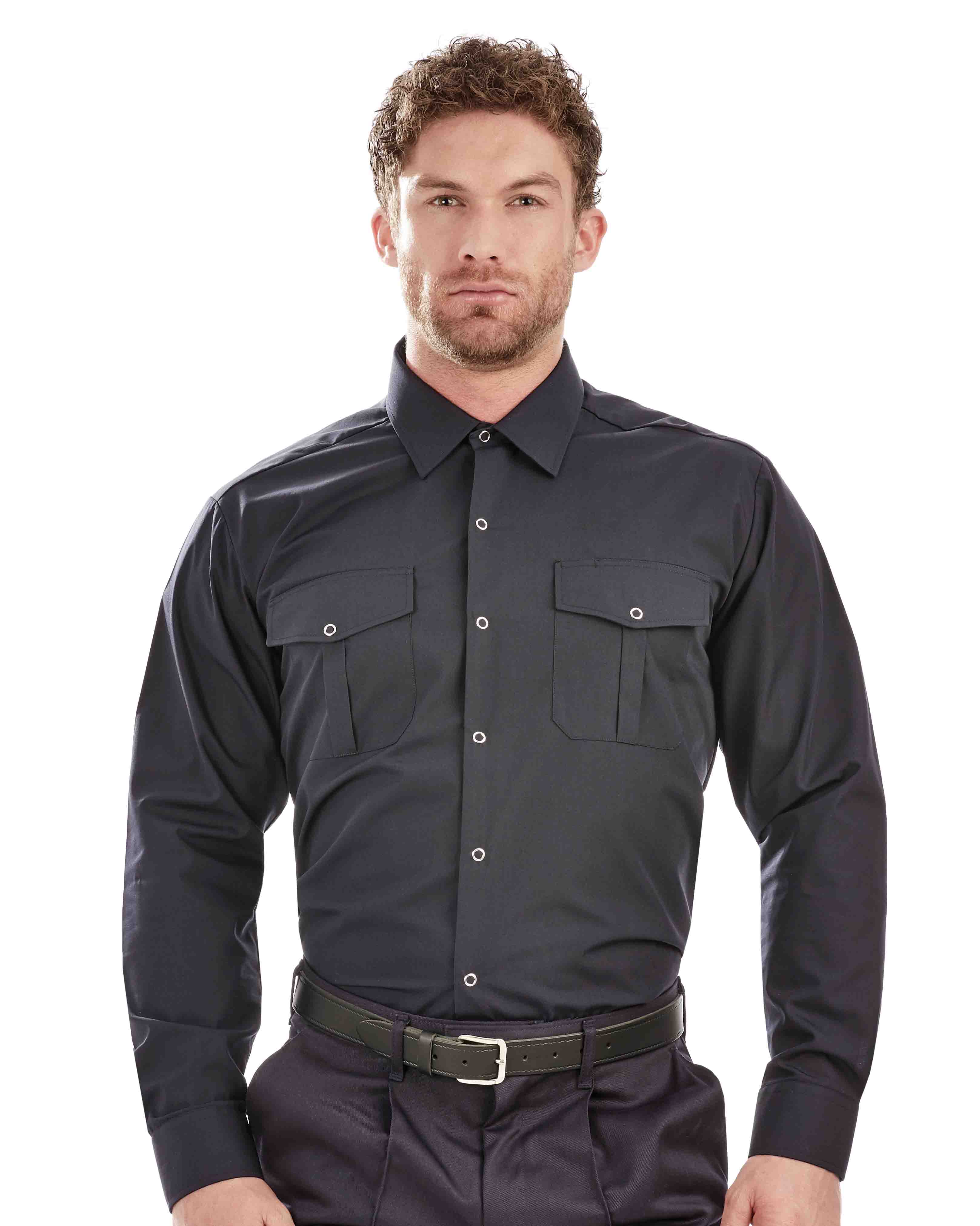 Men's Long Sleeve Twin Flap Pocket Work Shirt | Sugdens | Corporate ...