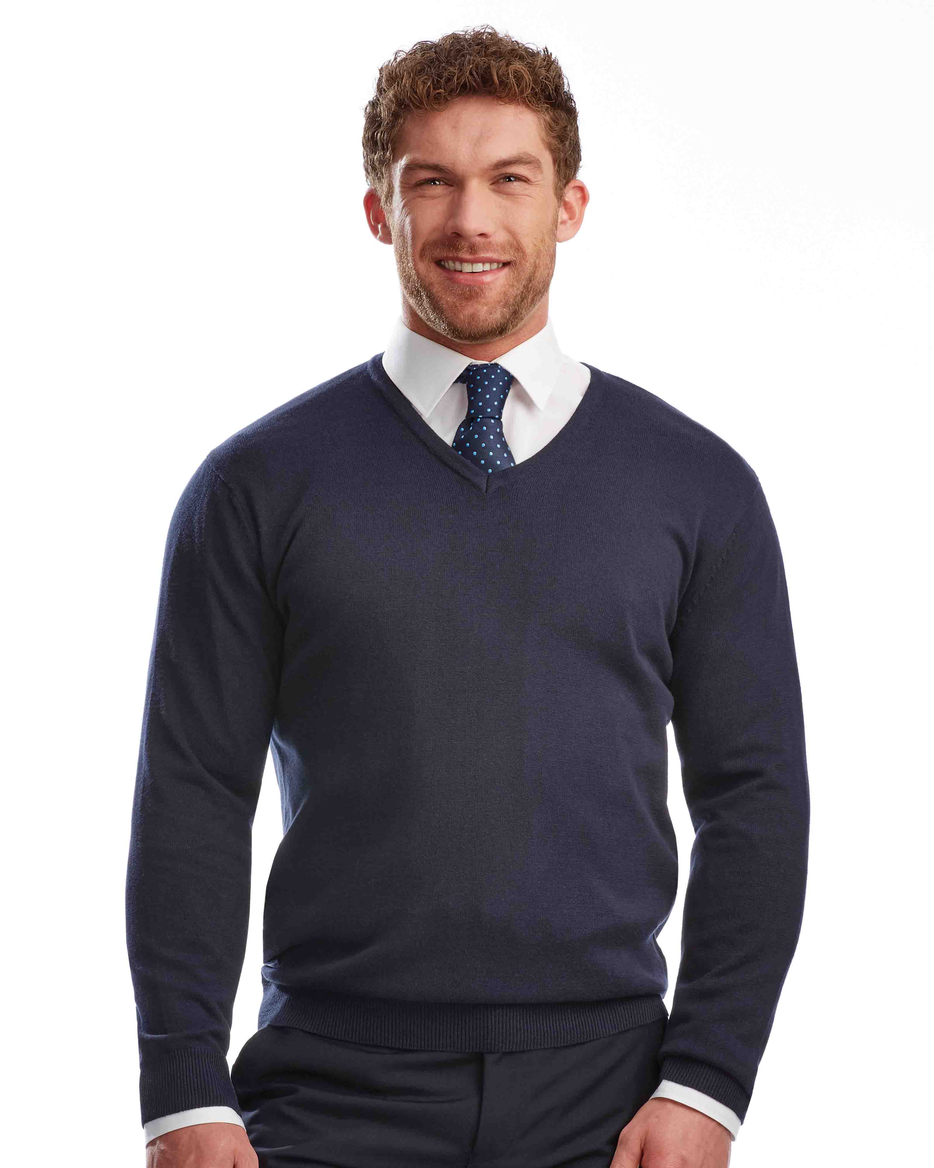 Men's V-Neck Sweater | Sugdens | Corporate Clothing, Uniforms and Workwear