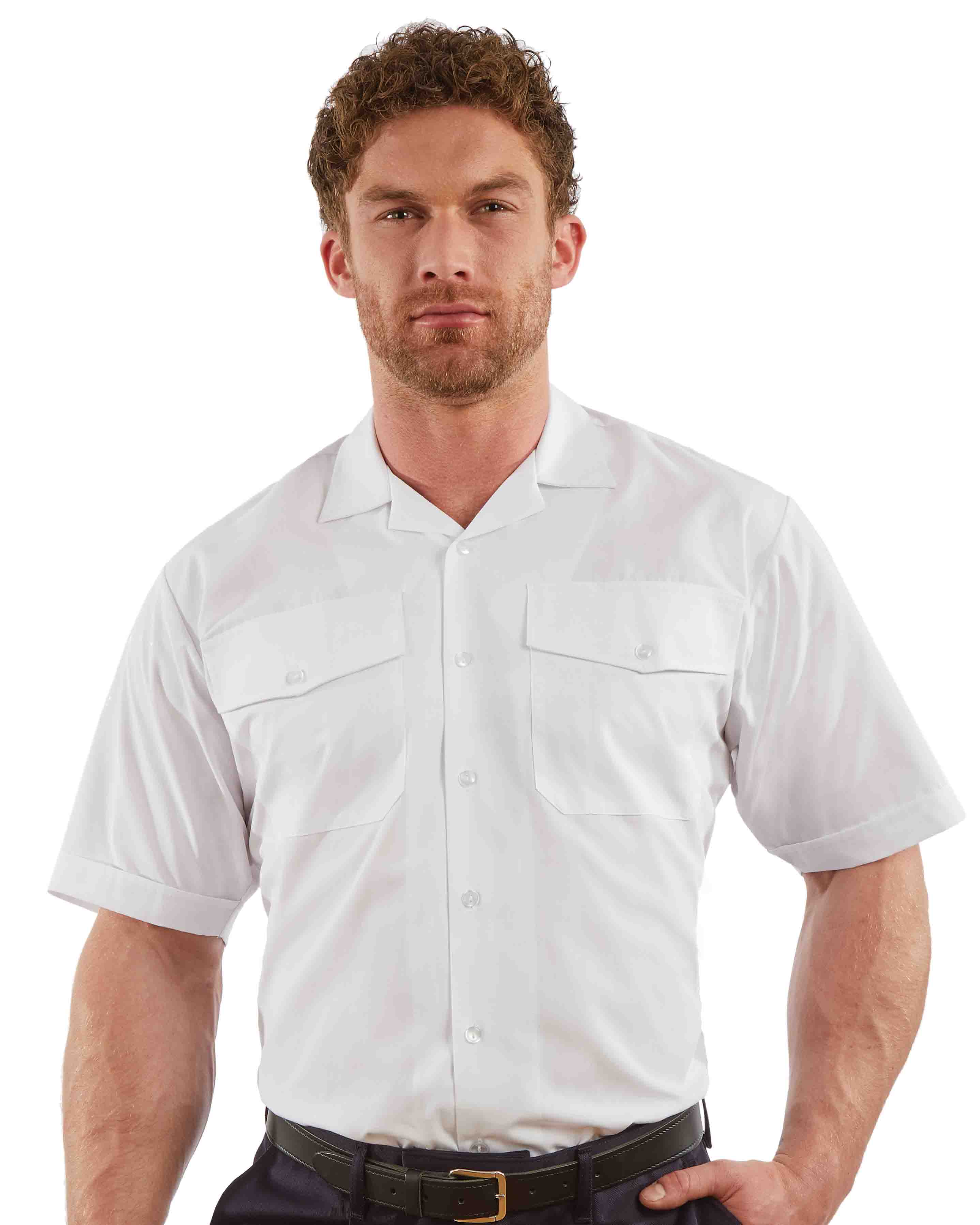 Men’s Short Sleeve Fire Shirt – White