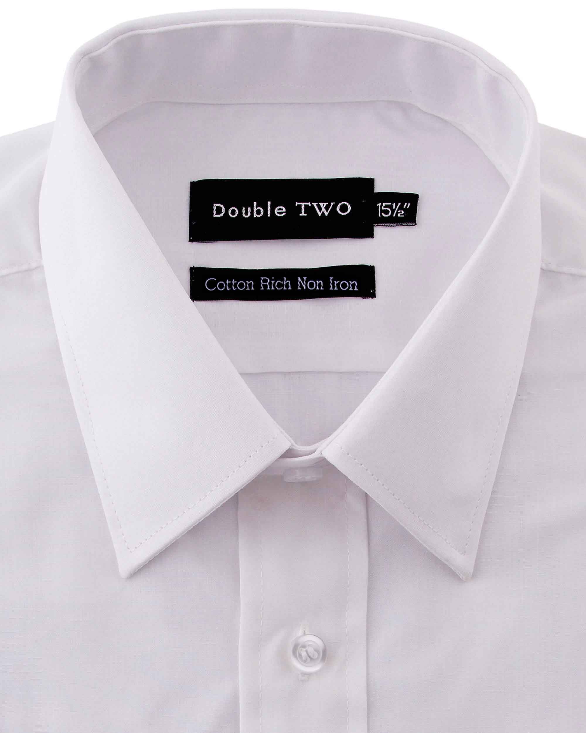 Men’s Double TWO Short Sleeve Poplin Shirt