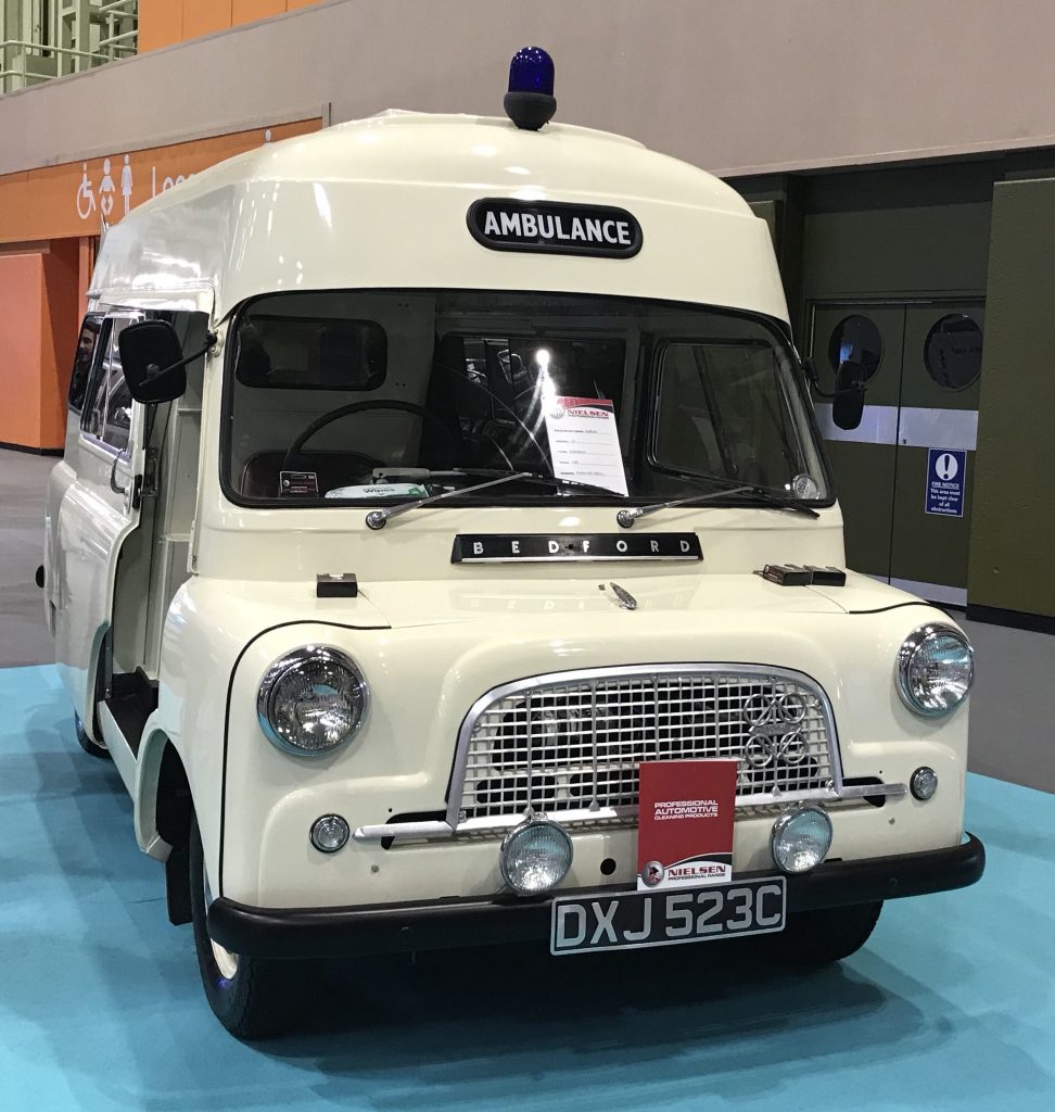 Classic Bedford Ambulance at The Emergency Services Show