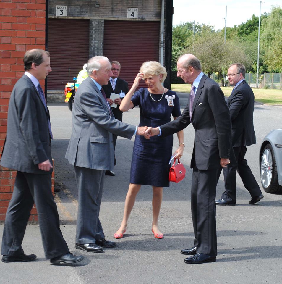 Royal visit to Sugdens and Double TWO home