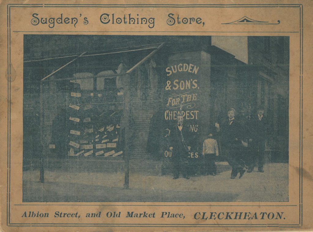 Sugdens shop in Albion Street Cleckheaton circa late 1800's