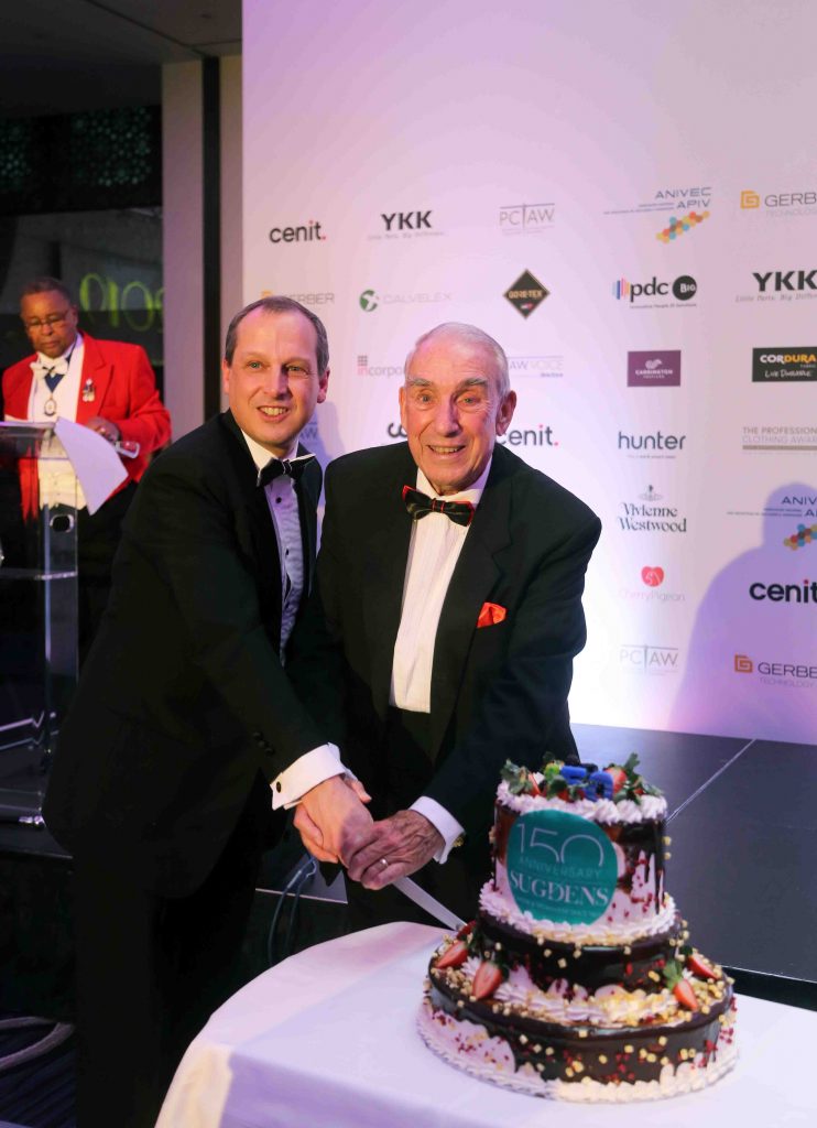 Sugdens 150 at the Professional Clothing Awards