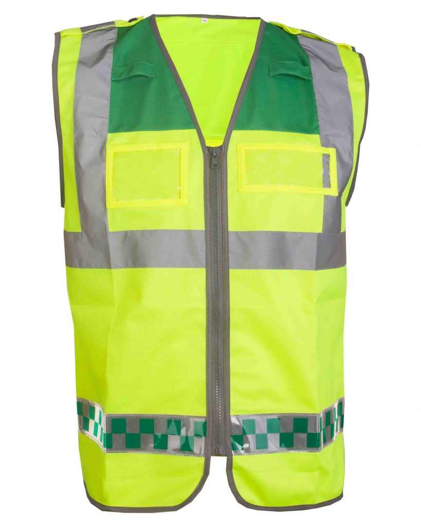 Ambulance Hi- Vis Sleeveless Waistcoat