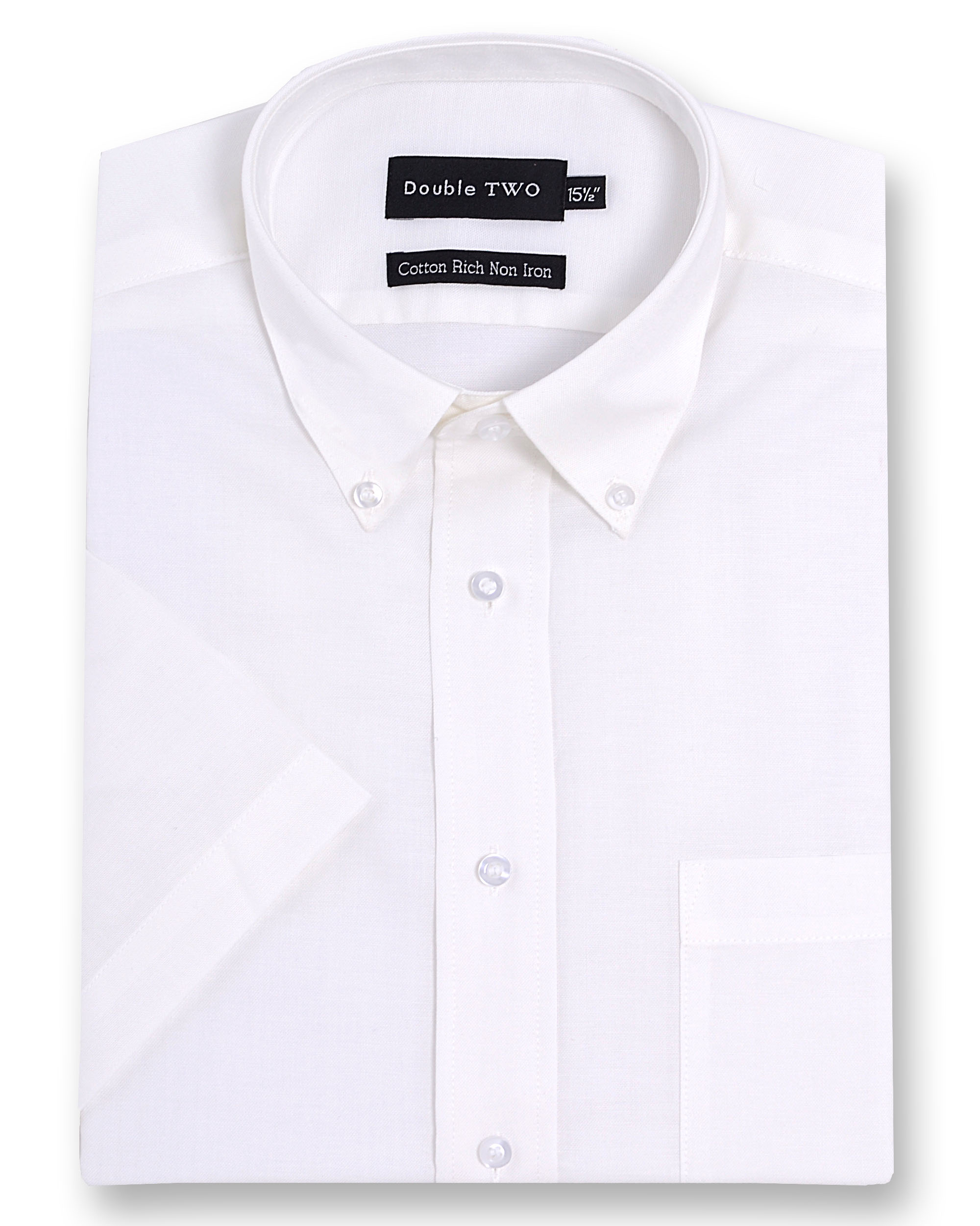 Men’s Double TWO Short Sleeve Oxford Shirt