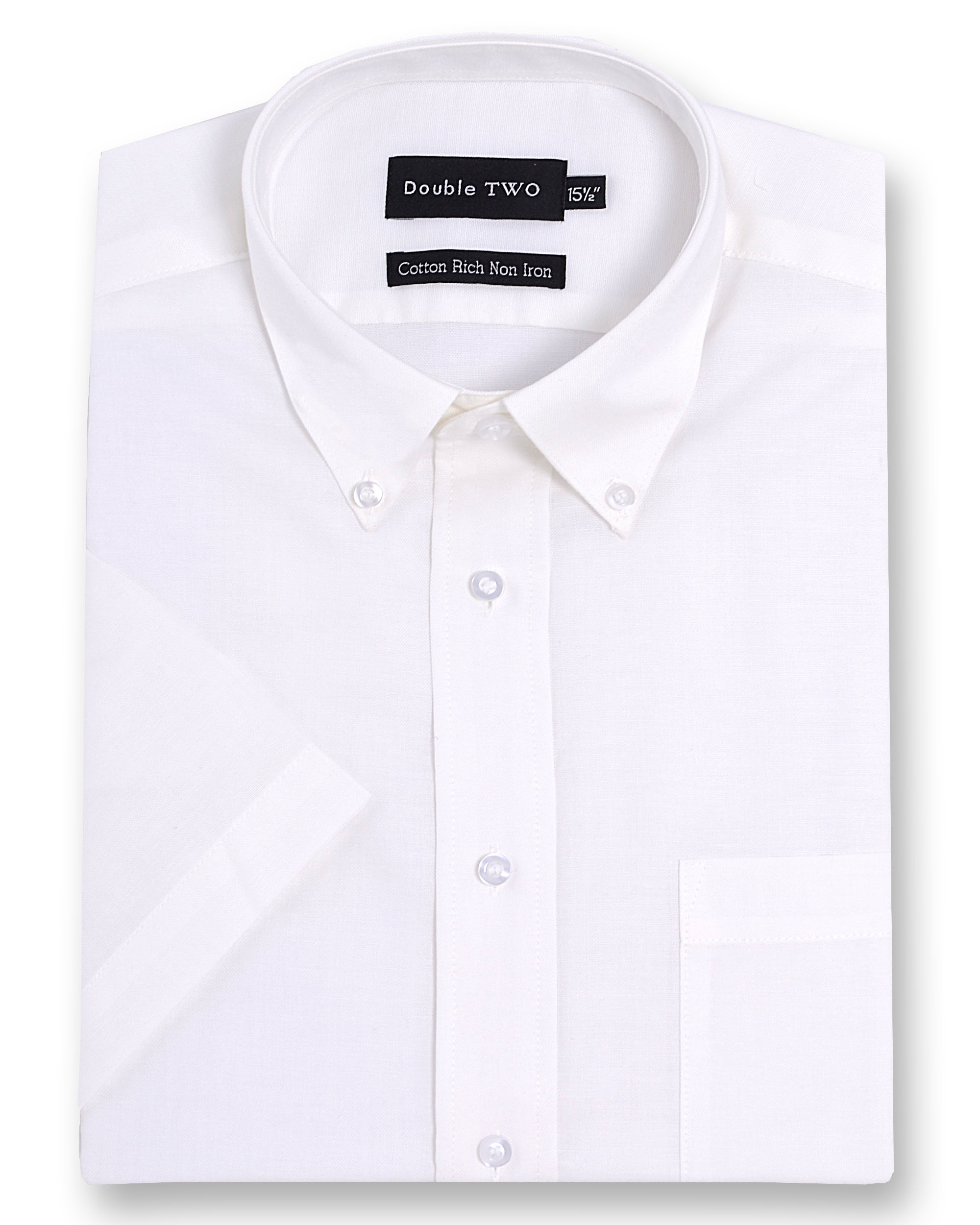 Men's Double TWO Short Sleeve Oxford Shirt | Sugdens | Corporate ...