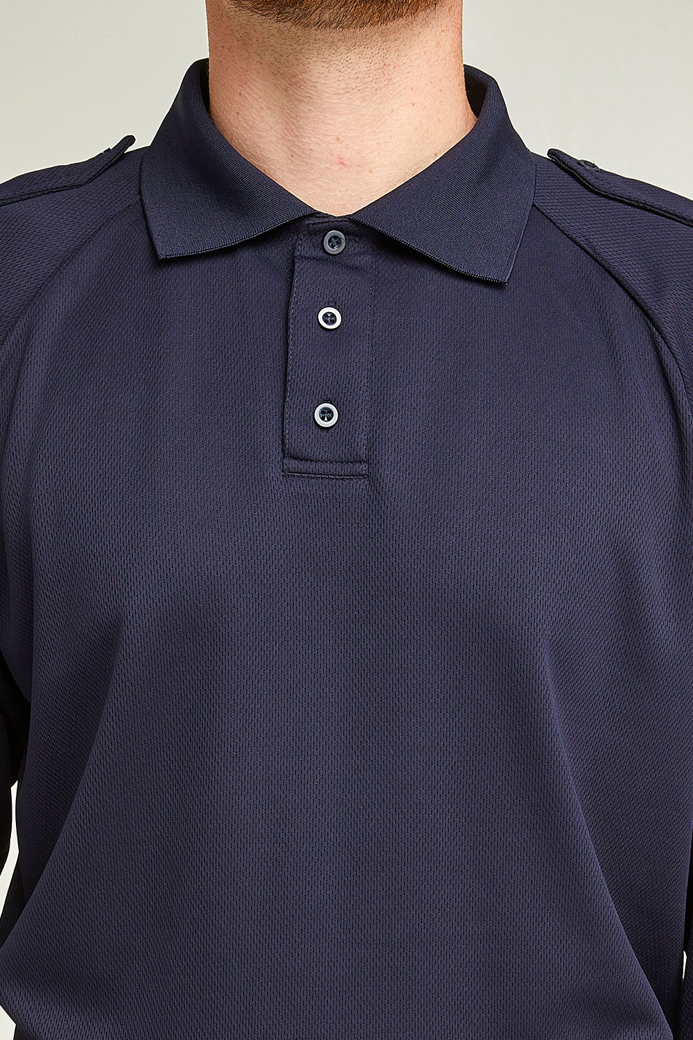 Long Sleeve Wicking Polo With Fixed Epaulettes Sugdens Corporate Long Sleeve Wicking Polo With Fixed Epaulettes Sugdens Corporate
